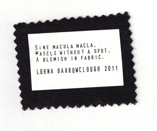Sine Macula Macla. Mascle With A Spot, A blemish in Fabric